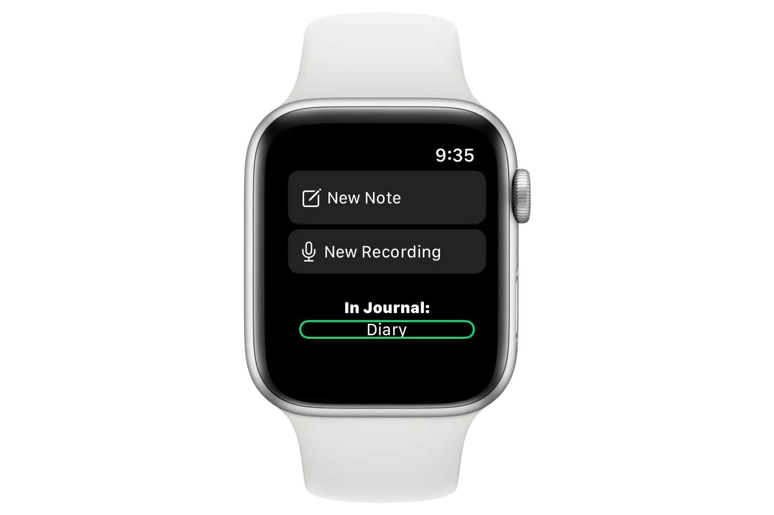 Diarly on Apple Watch