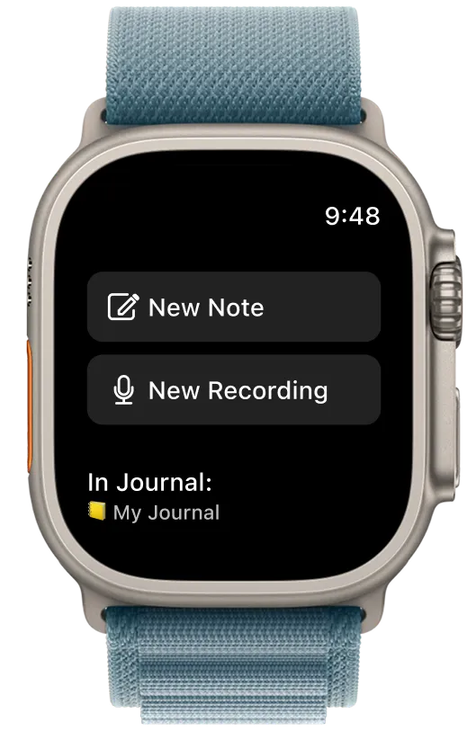 Diarly on Apple Watch