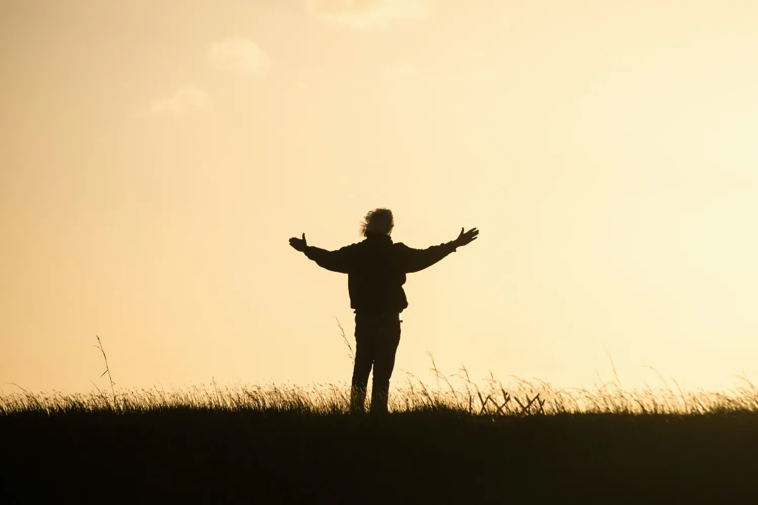 Person on hill