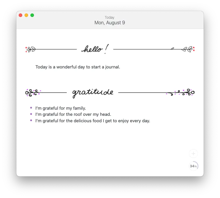 Sketches on Diarly
