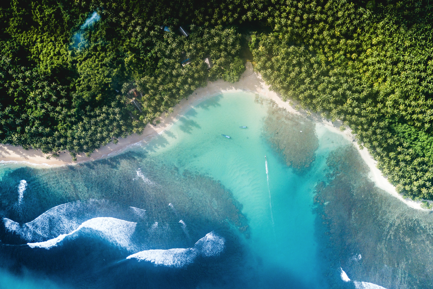 Aerial photo of beach