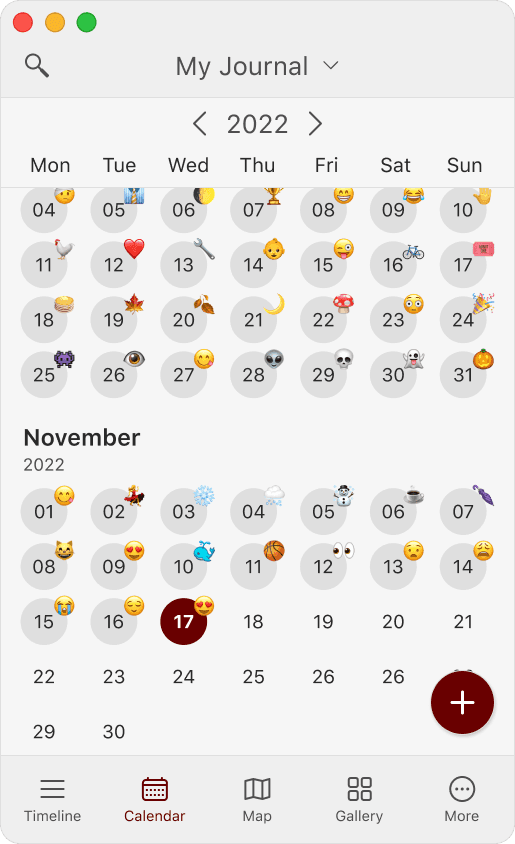 Diary - Calendar View